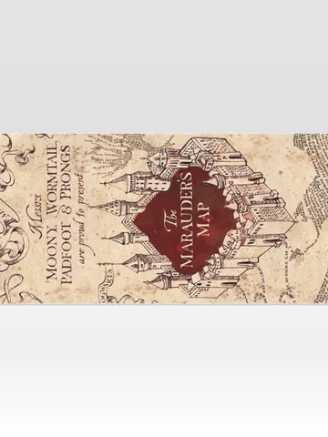 Marauders Map Harry Potter Gift Wrapping Paper 58"x 23" (1 Roll) $24.97