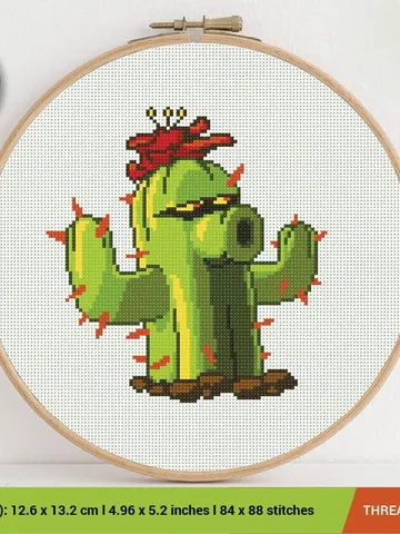 Cactus Cross stitch pattern | Embroidery Pattern | Instant Download | Embroidery Designs $6.80