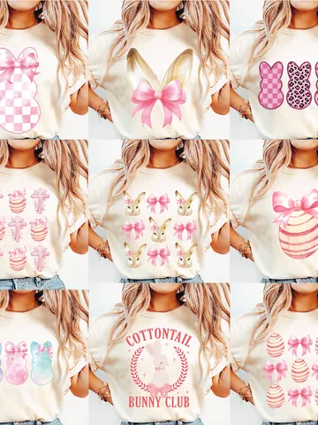 Easter Coquette Bundle, Easter png bundle, Easter png, Easter Coquette Bunnies, Easter Bunny Png, Easter Shirt design, Coquette Easter png $5.56