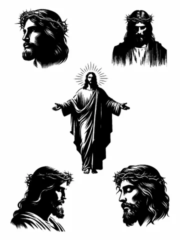Jesus SVG Bundle, Christian Svg, Jesus Cut Files, Jesus Clipart, Religious Svg, God Svg, Jesus Cross Svg, Cross Svg $1.35