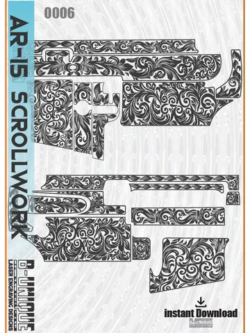 AR-15 Scrollwork