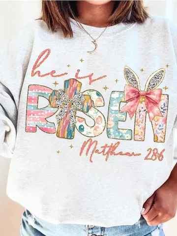 He is Risen PNG, Christian Easter Png, Matthew 28:6, Easter Jesus png, Easter Bible Verse Png, Retro Easter Brushstroke, Glitter Easter $3.62