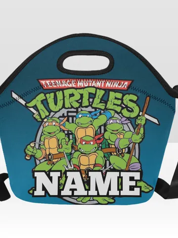 Custom NAME Ninja Turtles Neoprene Lunch Bag, Lunch Box $29.97