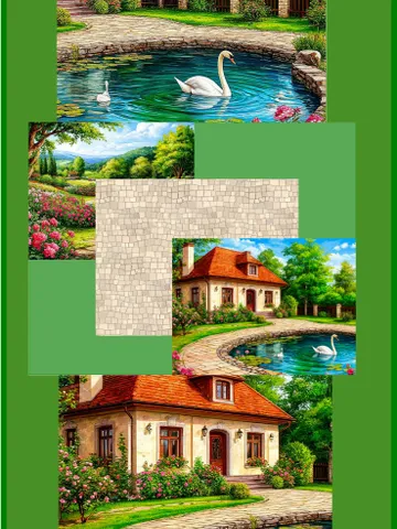 Photo background for roombox. 1:12. A4. Digital. Photo background with nature. 3 sheets. $2.00