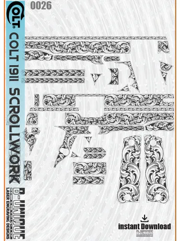 Colt 1911 Scrollwork $70.00