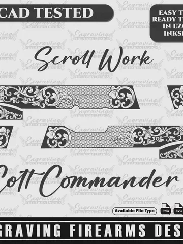 Engraving Firearms Design Colt commander Scroll Design $49.99