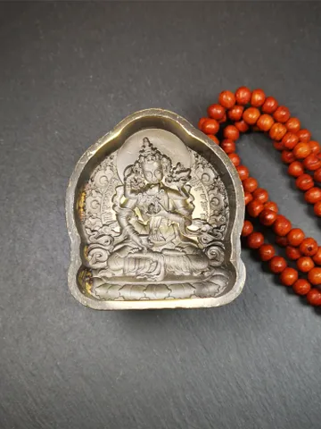 Gandhanra Tibetan Buddha Statue Tsa Tsa Mold, Vajrasattva Tsha Tsha Mould For Making Clay Statue,2.95" × 2.6" $59.99