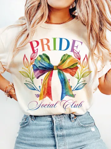 Pride Social Club png sublimation Coquette Bow, LGBTQ+ png, love is love png, western pride png, pride flag png,LGBT Pride png, Gay Side png $3.72