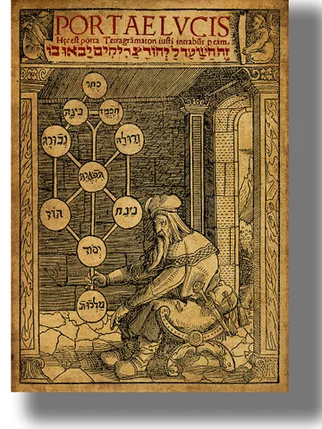 A Jewish Kabbalist holds the Sefirotic Tree, while he meditates. $21.00