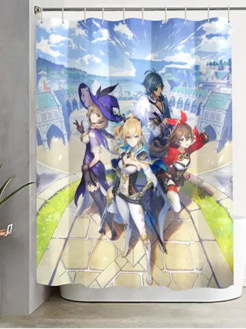 Genshin Impact Shower Curtain $48.00