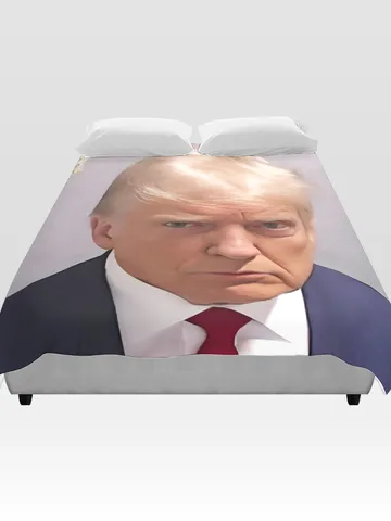 Trump Mugshot Duvet Cover $120.00