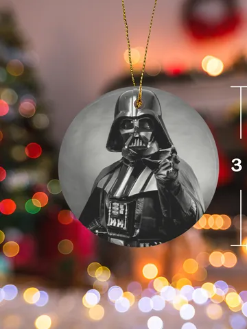 Darth Vader Christmas Ceramic Ornament $30.00