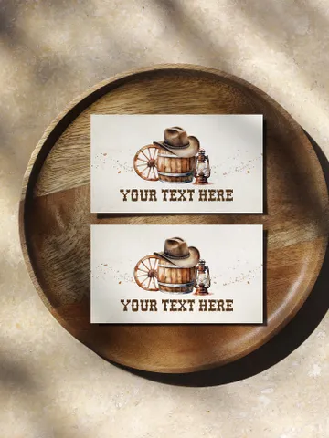 Editable Food Label First Rodeo Birthday party food label; Wild West Cowboy Party; Our Little Cowboy is One Party Birthday ; fr12 $10.45