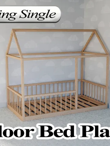 Montessori Floor Bed Plan, Australian King Single Size, PDF, DIY $14.95
