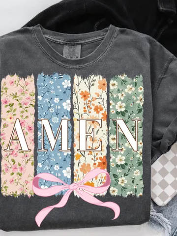 Amen Coquette Bow PNG, Christian Easter PNG, Amen Varsity Png, Floral Spring Png, Jesus Easter Png, Bible Verse Png, Happy Easter Png $3.62