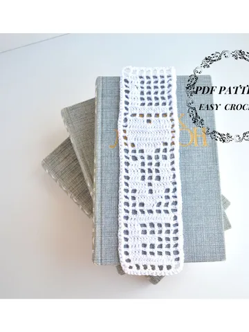 Bookmark crochet pattern, Lace bookmark crochet PDF, Handmade bookmark, Beautiful crochet bookmark, Easy pattern $2.55