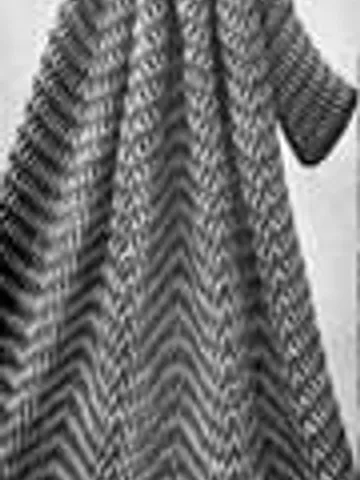 Crochet Pattern Vintage Afghan Herringbone Digital Download PDF $1.50