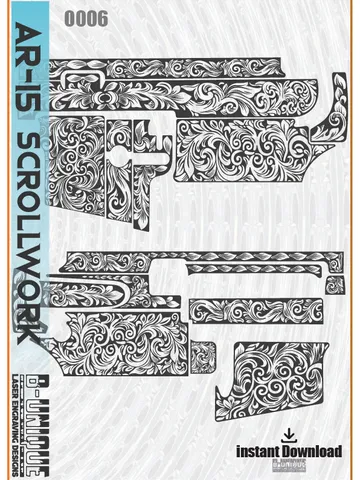 AR-15 Scrollwork