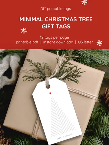 Minimal Printable Christmas Tags. Modern Printable. Scandinavian Line Art Holiday Tags. Simple Star Design.
Monochrome Christmas Gift Labels. Minimal Printable Set.
Modern Minimalist Tags. Red Star Holiday Version.