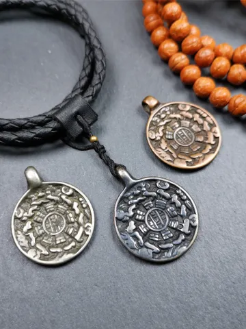 Gandhanra Handmade Tibetan Buddhist Calendar Badge,Melong,SIPAHO Amulet,1.0 inch $25.99