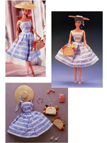 Vintage Barbie Sewing Pattern Suburban Shopper Wardrobe Clothes for Dolls 11-1/2" Digital Download PDF $1.90
