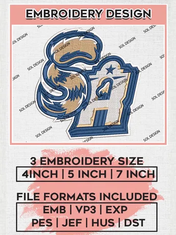 MiLB San Antonio Missions Embroidery Design Files, MiLB San Antonio Missions Logo, Minor League Baseball Logo Embroidery Designs, MiLB embroidery designs, Machine embroidery designs, Digital Download $6.99