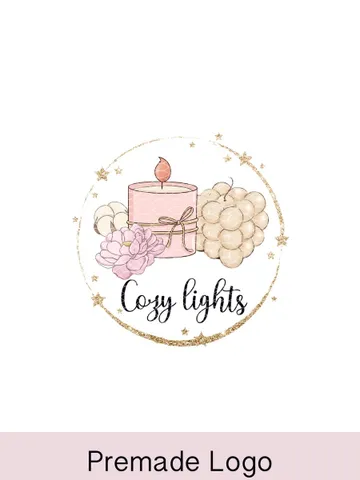 Lovely Candle Shop Logo Design, Candle Maker Logo, Candle Business Logo, Candle Branding, Candle Wax Logo, Wick Candle Logo, Soy Candle Logo $14.00