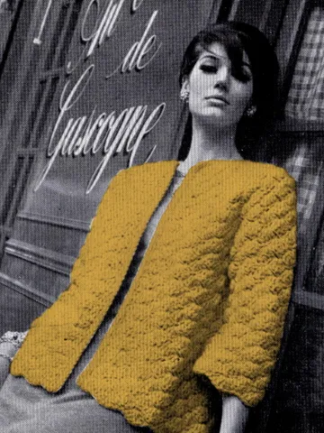 Vintage Crochet Pattern 279 Casual Jacket Women $2.50