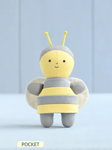 PDF Pocket Bee Stuffed Animal Sewing Pattern $6.00