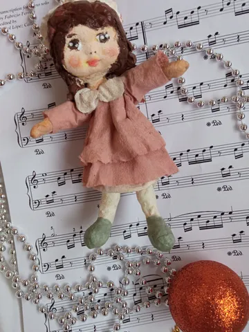 Adorable "Hugging" Doll - Handmade Christmas Ornament with Free Shipping! Christmas tree toy. Home decor indoor $55.00