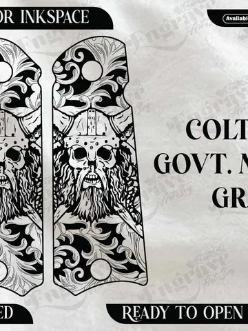 Colt 1911 Grip Design,lasercut,laserengraving,fiberlaser,engravingfiles $20.00