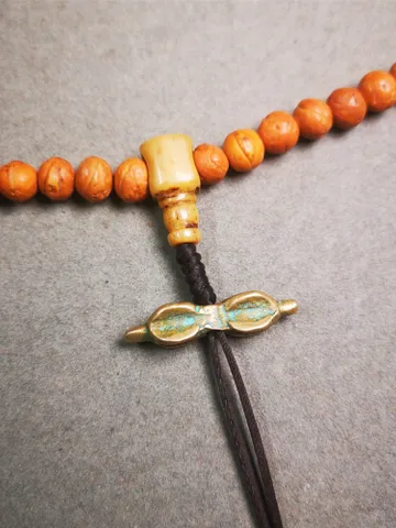 Gandhanra Old Tibetan Amulet,Vajra Pendant for Mala,Bag Hanging,Prayer Bead Accessories,1.26" × 0.3" $39.99