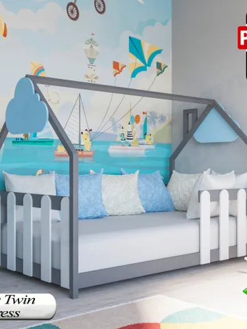 Montessori Bed Plans, Narrow Twin Mattress, DIY, PDF, Wooden Floor Bed for Kids Bedroom, Toddler Bed $14.95