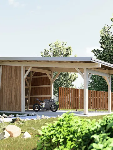 Modern Carport Blueprint,Modern Style Timber Pavilion Plan $44.75