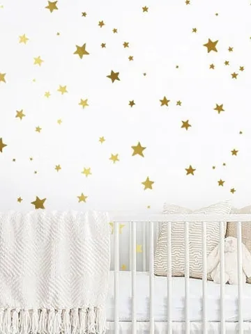 150 Star Wall Decals - Gold Star Decals, Nursery Wall Decals, Star Wall Stickers, Removable Wall Decals, Kids Wall Decor ,Nursery Decor ga49 $28.63