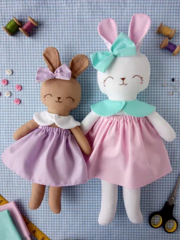 Bunny Doll Sewing Pattern - Beginner Friendly $6.97