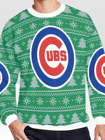 Chicago Cubs Ugly Christmas Sweater, Christmas Sweatshirt $60.00