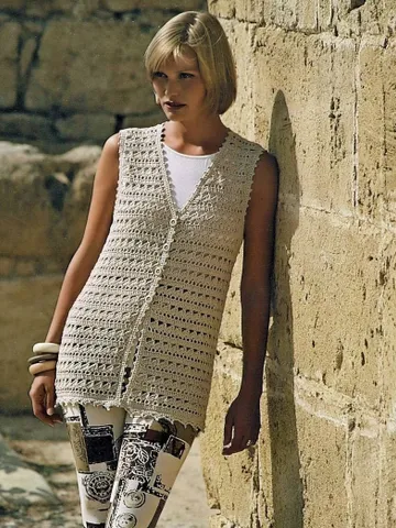 Waistcoat crochet pattern ladies waistcoat lace waistcoat crochet pattern $6.68