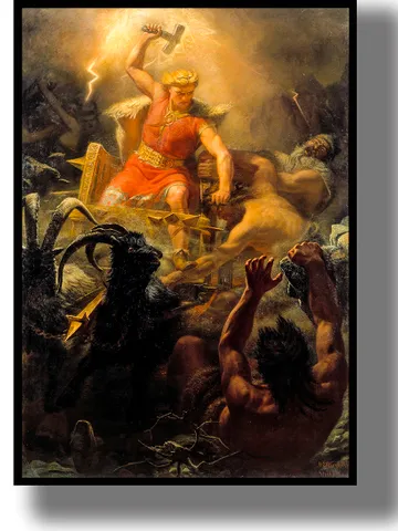 Thor's Fight with the Giants. $21.00