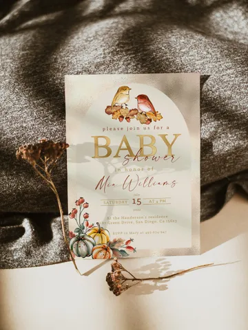 Little Pumpkin is on the way; Editable Autumn Pumpkin Baby Shower Invitation Template Canva; Fall 2022 Autumn Watercolor Pumpkin Invitation $10.98