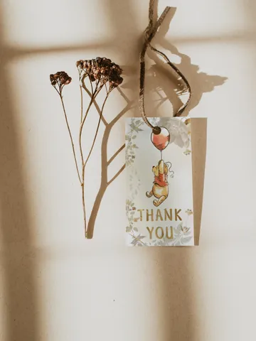 Editable Favor tag Winnie the Pooh; Winnie the Pooh 1st Birthday; Printable thank you tag sticker; Pooh Party Decoration; poom77 $8.13