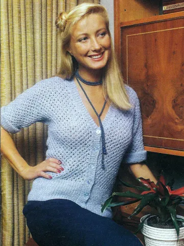 Cardigan knitting short sleeves cardigan top knitting pattern women ladies summer cardigan top pdf $6.68