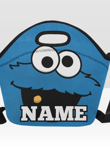 Custom NAME Cookie Monster Neoprene Lunch Bag, Lunch Box $36.00