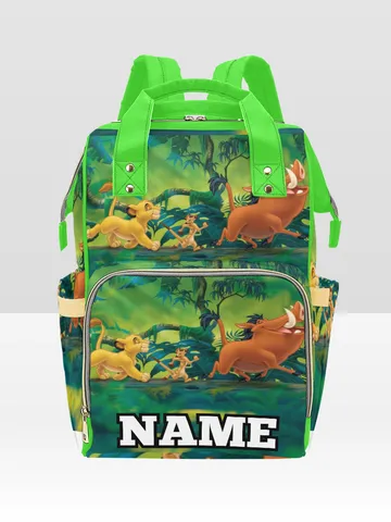 Custom NAME Lion King Simba Diaper Bag Backpack $59.97