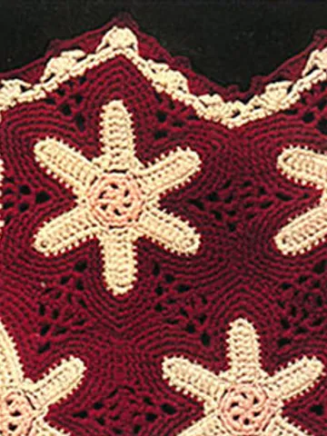 Crochet Pattern Vintage Afghan Flower Fingers Digital Download PDF $1.90