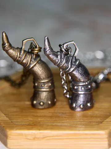 Amulet of Stendarr set (Two pendants) / Skyrim cosplay / Oblivion Morrowind necklace / GeekJewelryManWorkshop $115.00