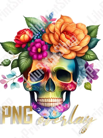 Sugar skull clipart Candy skull png Cinco de Mayo Calavera for Day of the dead, Dia de los muertos digital instant download $2.71