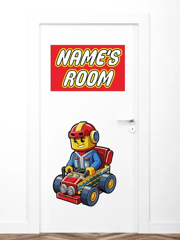 Personalized Building blocks Wall Decal Bricks Man cave Custom name Sticker Playroom Decor Gift el180 $27.99