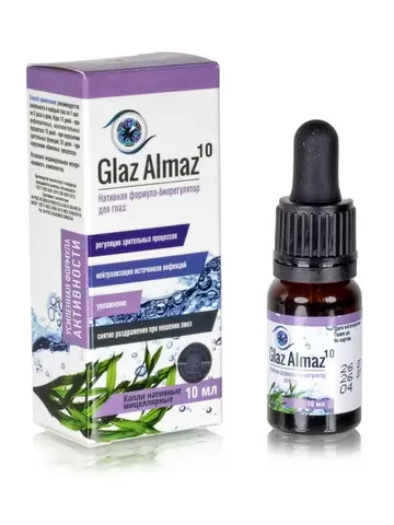 Glaz Almaz Eye drops for eyes with decreased vision. Glaz Almaz, 10 ml. $33.90
