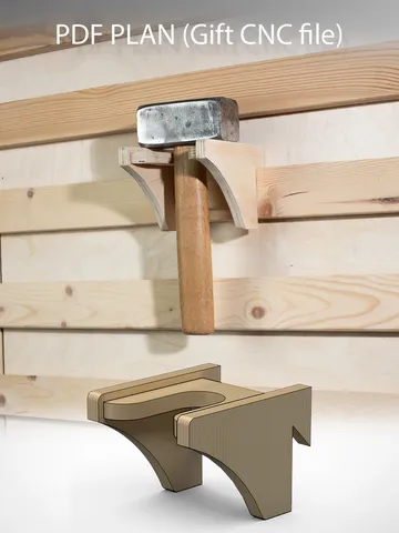Hammer Rack Plans (PDF, SVG) for Workshop – DIY French Cleat Storage System $2.00